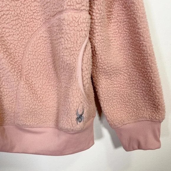 SPYDER | LYDIA SHERPA FLEECE FULL ZIP JACKET IN MISTY  ROSE - Picture 5 of 16